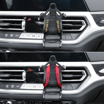 Racing Seat Car Phone Holder | 360° Rotating Phone Holder