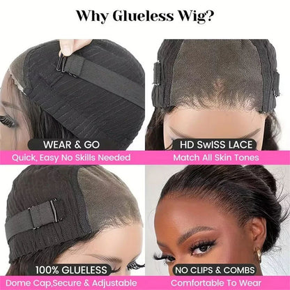 Luxurious 4x4 Transparent Lace Front Bob Wig | 100% Virgin Indian Human Hair | Glueless & Ready-to-Wear