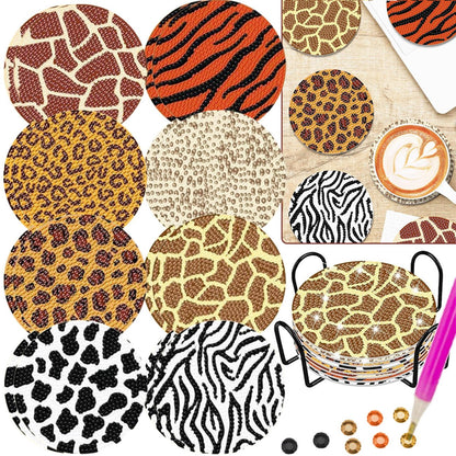 Deluxe 8 - Pack Diamond Painting Coaster Kit: Wildlife Series - The Vibe Haven