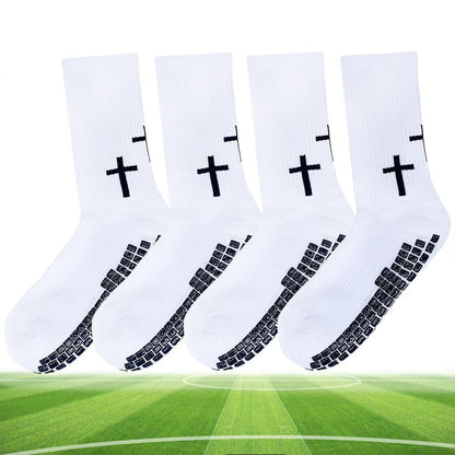 Performance Cross-Pattern Football Socks | High-Tube Solid Color