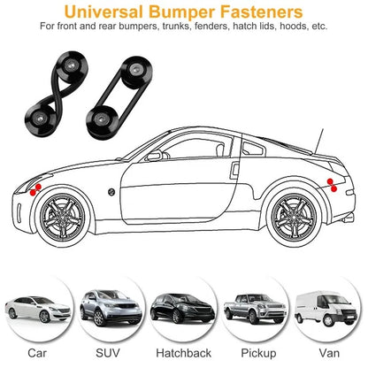 High-Performance 5-Set Aluminum Quick Release Fasteners for Vehicle Bumpers