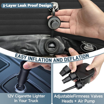 Luxury Inflatable Camping Mattress for Tesla Model Y (and SUVs) - Optimized for Travel & Comfort
