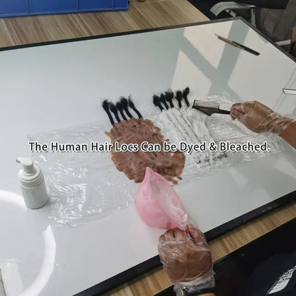 Premium Human Hair Loc Extensions: Customizable & Handcrafted