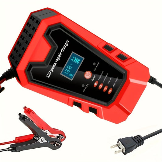 Intelligent 12V Car and Motorcycle Battery Charger & Maintainer