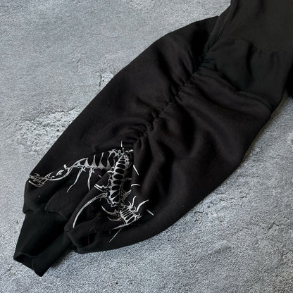 Premium Y2k Printed Pattern Pullover Hoodie