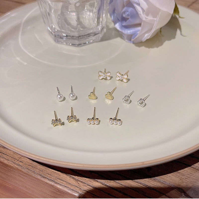 The Signature Stud Set: Six Styles for Effortless Sophistication Monday-Friday Earrings