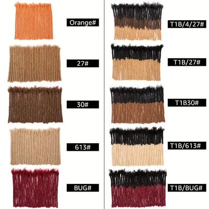 Premium Human Hair Loc Extensions: Customizable & Handcrafted