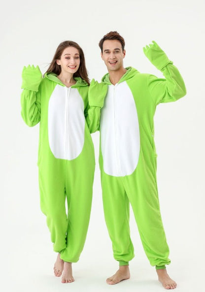Frog Animal Fleece Pajamas Cosplay Costumes Sleepwear Party Wear - The Vibe Haven