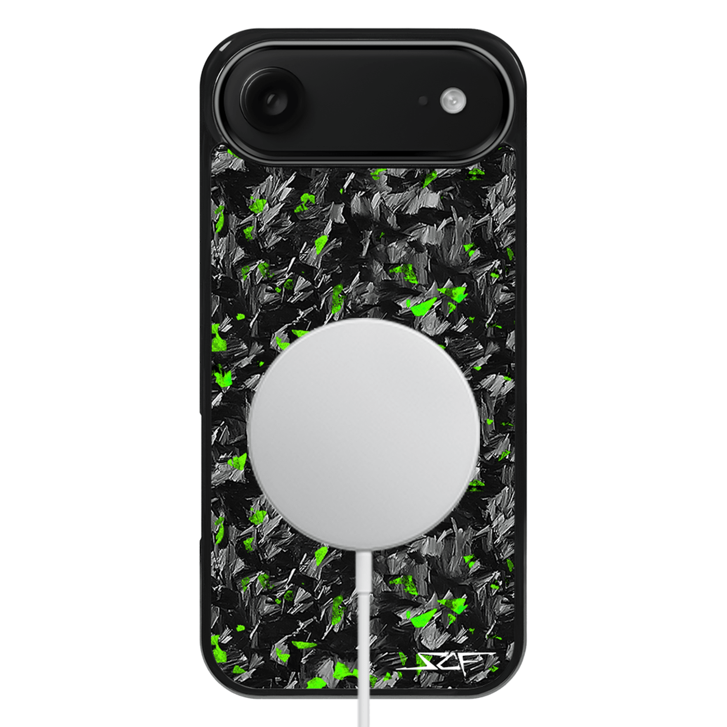 iPhone | Green Flake Real Forged Carbon Fiber Phone Case | CLASSIC Series - The Vibe Haven