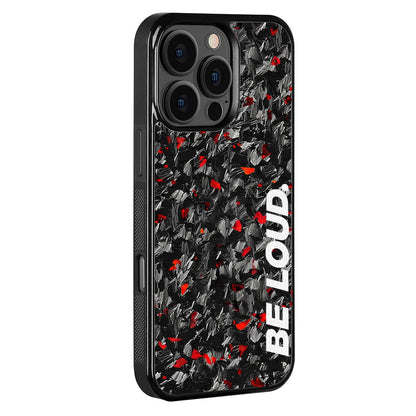 iPhone | Red Flake Real Forged Carbon Fiber Case | BE LOUD. x SCF - The Vibe Haven