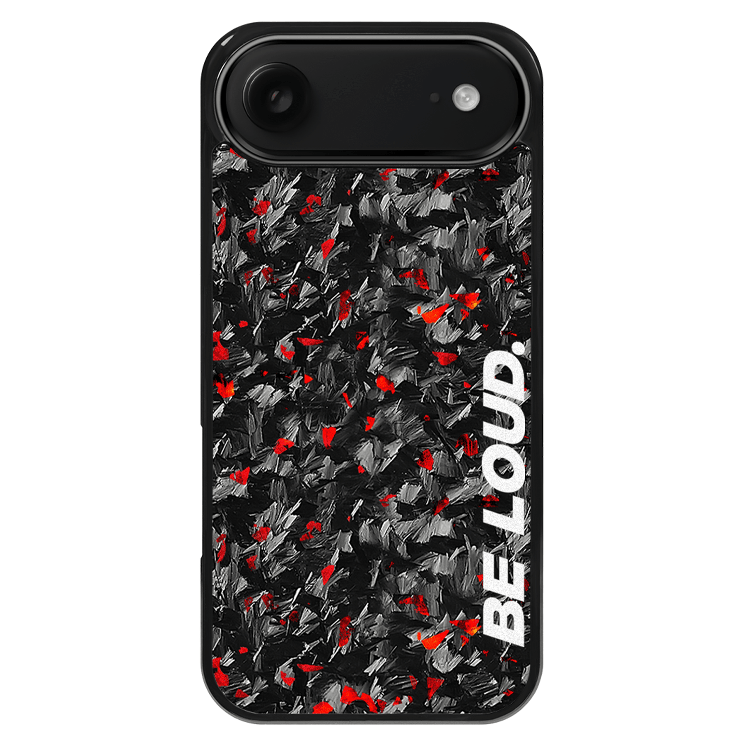 iPhone | Red Flake Real Forged Carbon Fiber Case | BE LOUD. x SCF - The Vibe Haven