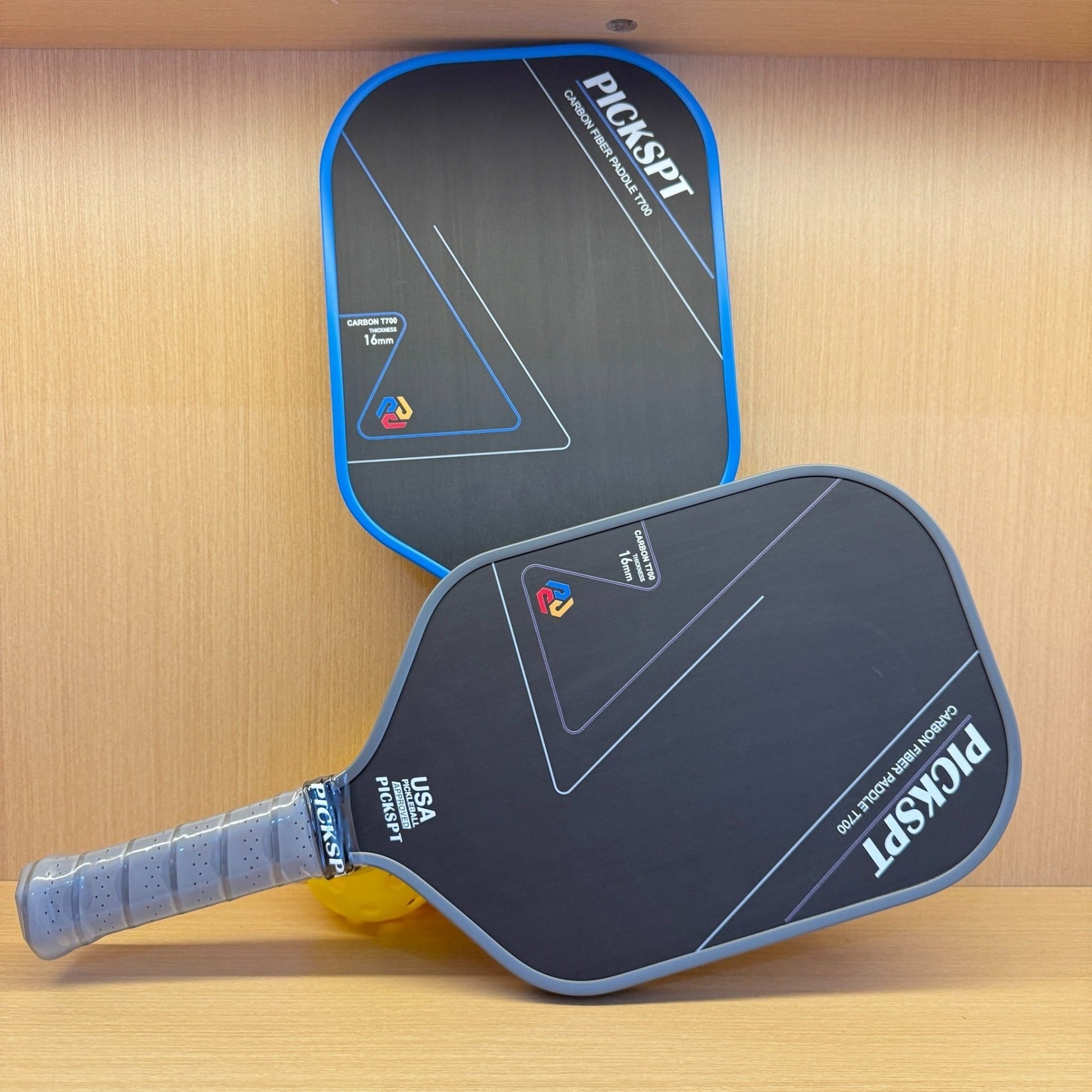 Professional Carbon Fiber Pickleball Paddle Set of 2 with 2 Balls | Optimized Ergonomic Grip for Superior Comfort, Control, and All - Skill - Level Performance - The Vibe Haven