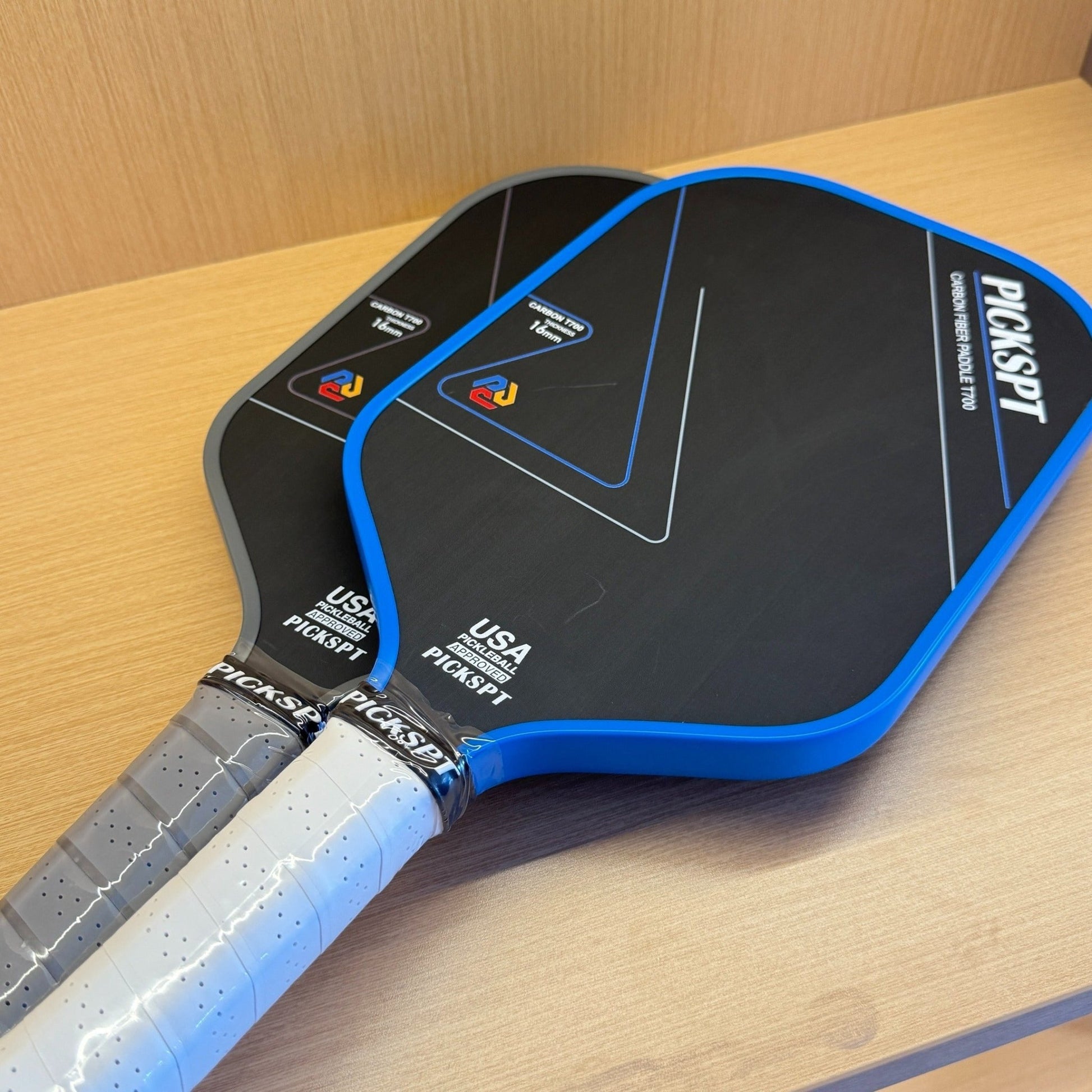 Professional Carbon Fiber Pickleball Paddle Set of 2 with 2 Balls | Optimized Ergonomic Grip for Superior Comfort, Control, and All - Skill - Level Performance - The Vibe Haven