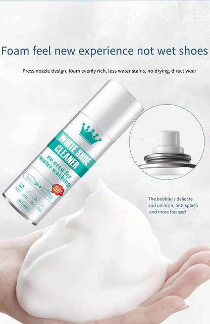 Professional - Grade White Shoe Stain Remover Foam: Formulated to Dissolve Stubborn Oil, Grease, and Ground - In Grass Marks. - The Vibe Haven