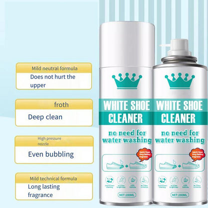 Professional - Grade White Shoe Stain Remover Foam: Formulated to Dissolve Stubborn Oil, Grease, and Ground - In Grass Marks. - The Vibe Haven