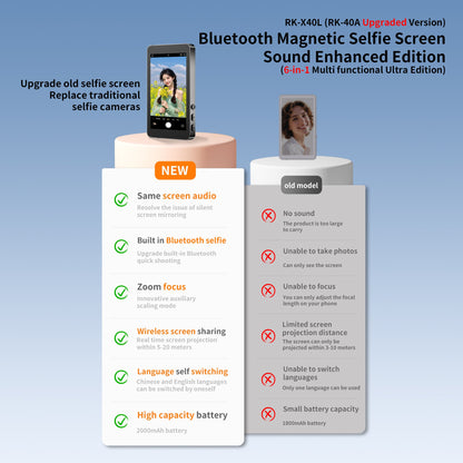 RK - X40L Mobile Selfie Screen Projector: The Ultimate Content Creation Monitor - The Vibe Haven