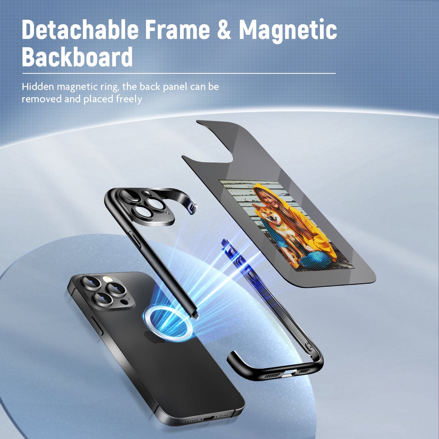 Smart Custom Ink Screen Flip Case for iPhone 15 Pro/Pro Max - The Vibe Haven