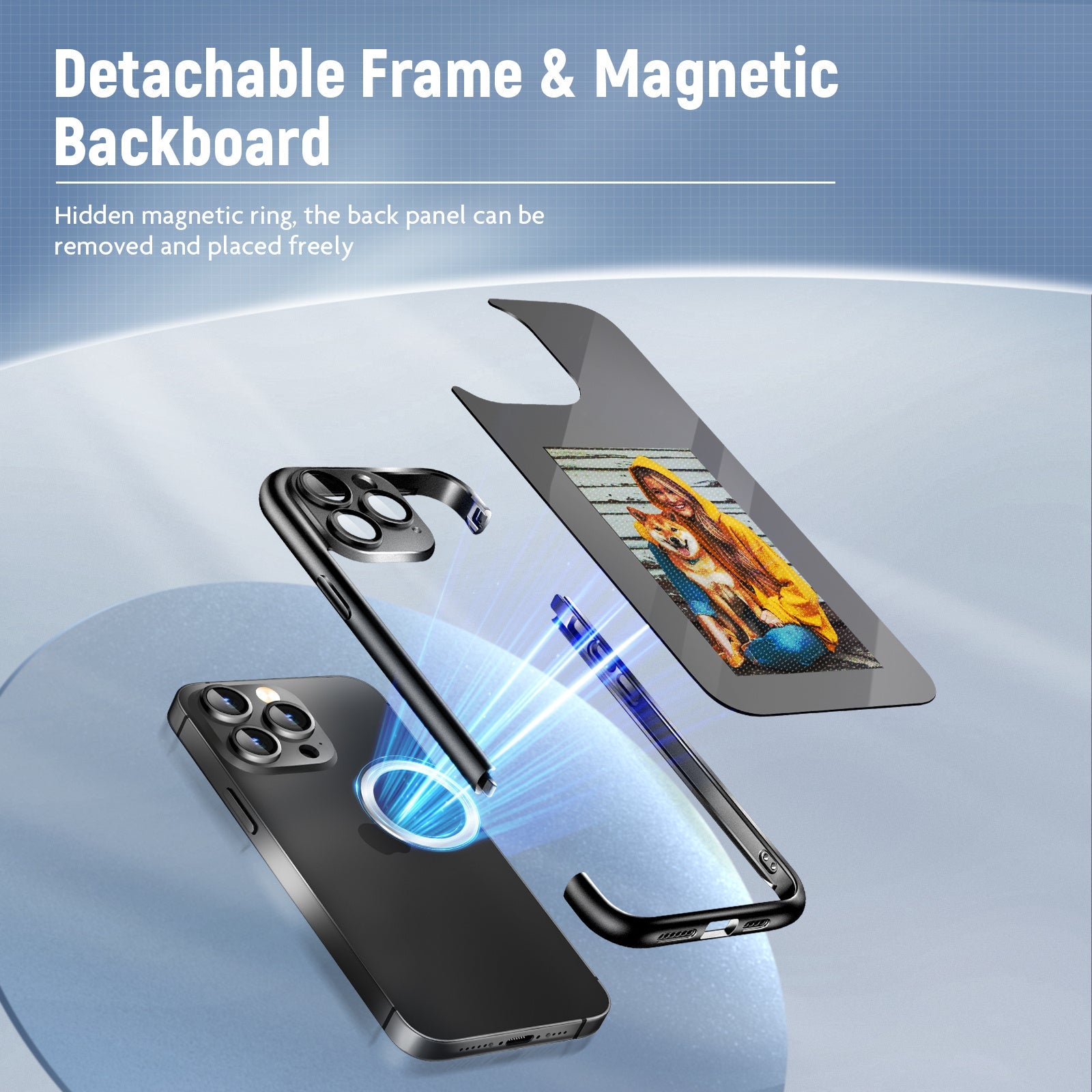 Smart Custom Ink Screen Flip Case for iPhone 15 Pro/Pro Max - The Vibe Haven