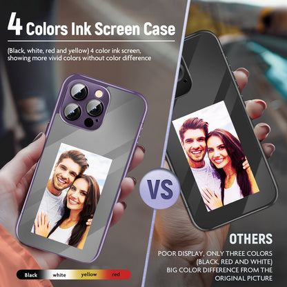 Smart Custom Ink Screen Flip Case for iPhone 15 Pro/Pro Max - The Vibe Haven