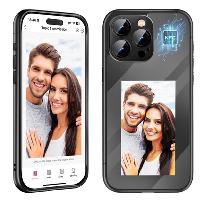 Smart Custom Ink Screen Flip Case for iPhone 15 Pro/Pro Max - The Vibe Haven