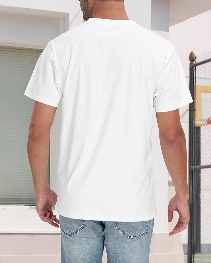 The Hydro - Shield Tech - Tee: Stain - Resistant T-shirt Basic Shirt For Men - The Vibe Haven
