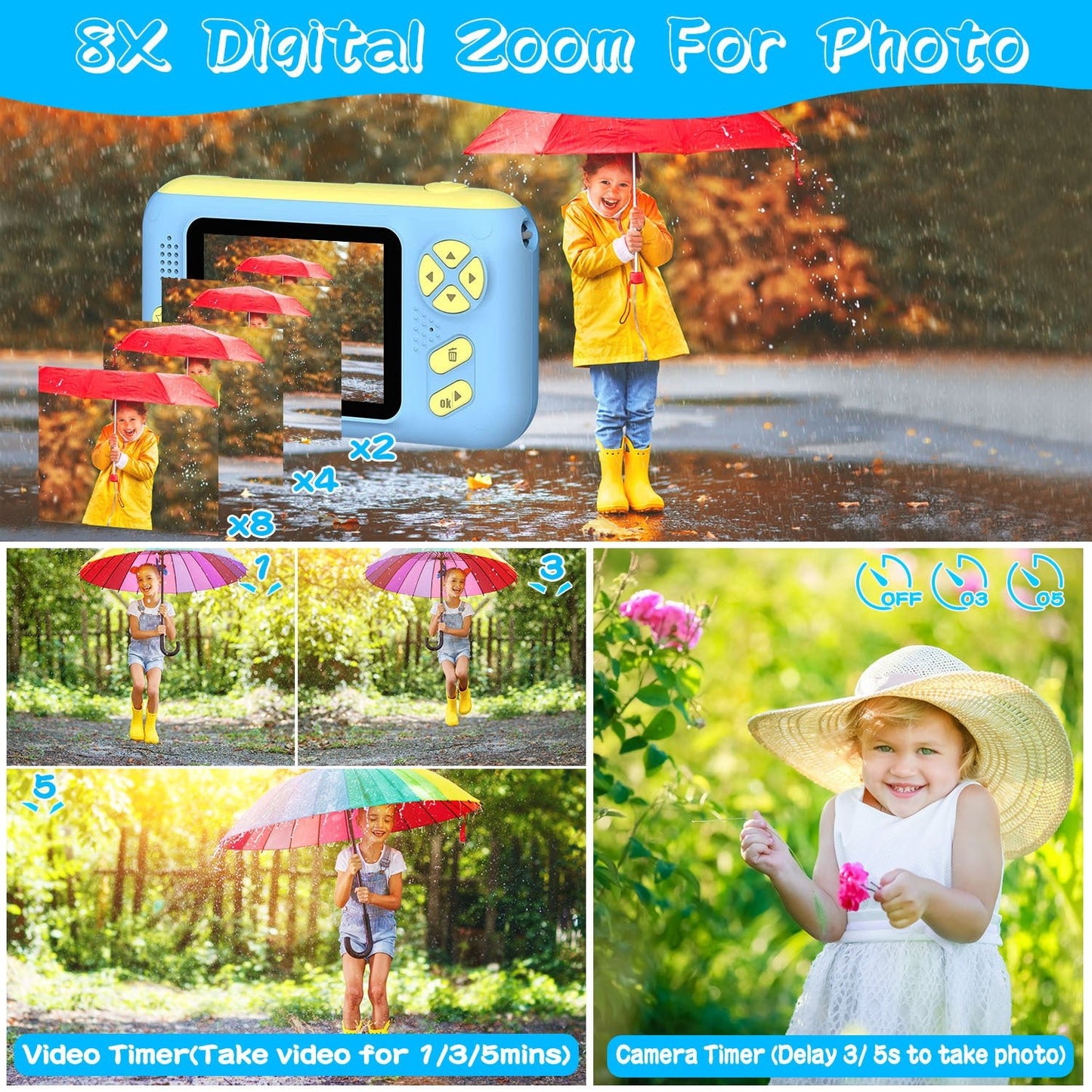 The Ultimate First Camera: Children's HD Digital Video Camera Kit Pro - Style Digital Camera with Swivel Lens & Tripod - 2.4" Screen, 32GB Card Included - The Vibe Haven