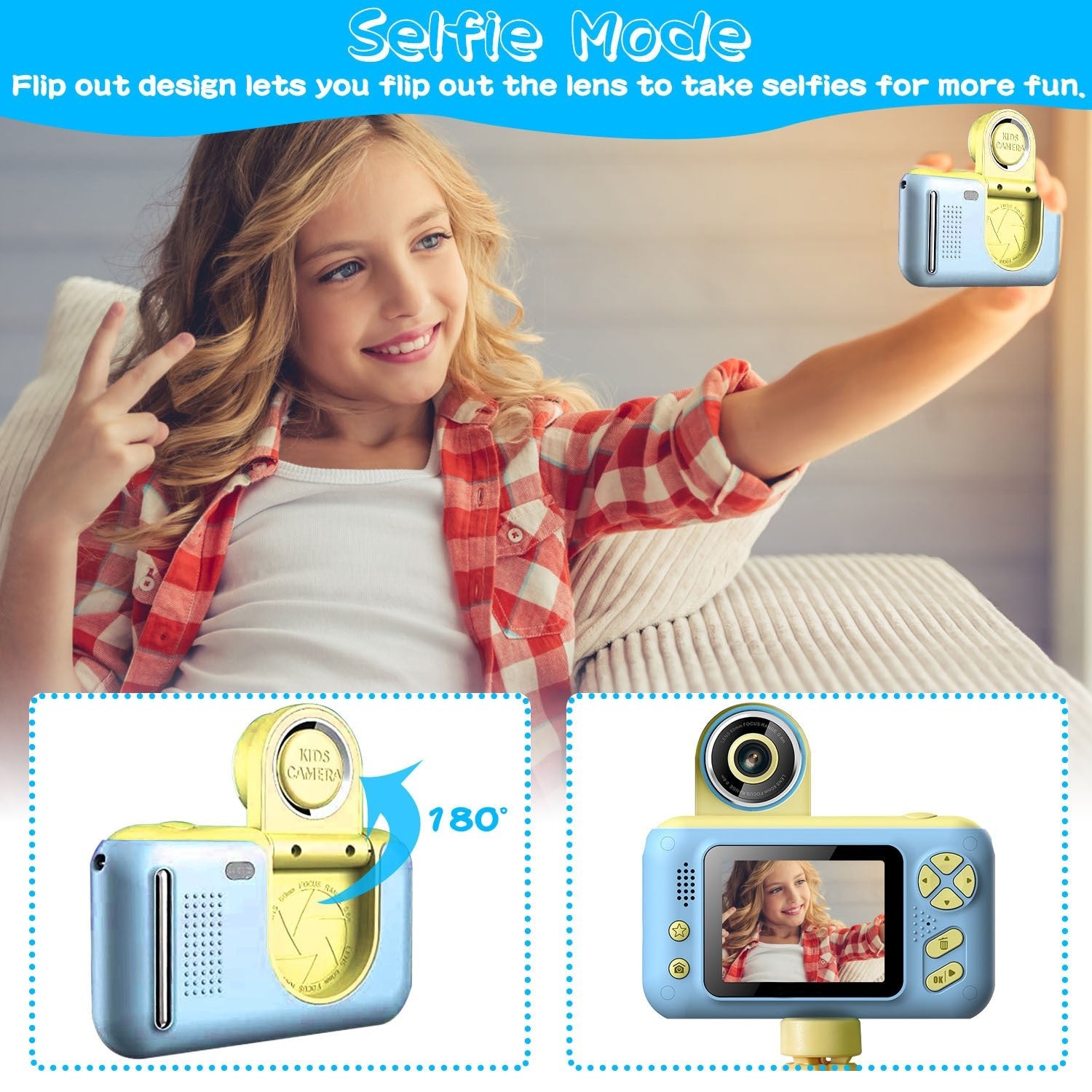 The Ultimate First Camera: Children's HD Digital Video Camera Kit Pro - Style Digital Camera with Swivel Lens & Tripod - 2.4" Screen, 32GB Card Included - The Vibe Haven