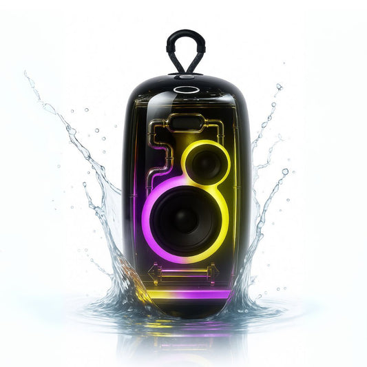 Transparent Wireless Water Resistant Portable Bluetooth Speaker - The Vibe Haven
