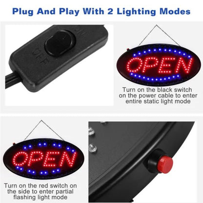 Ultra Bright LED Neon Open Sign Light - The Vibe Haven