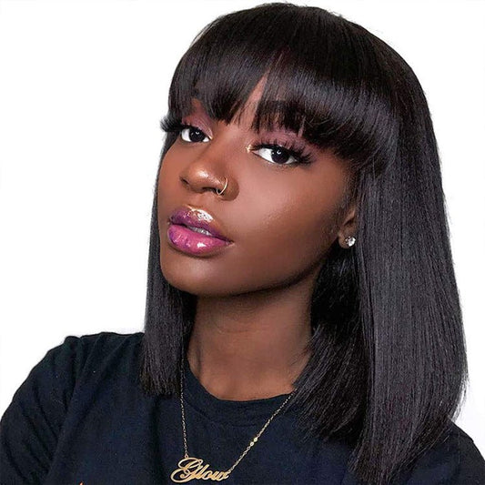 Unice Hair Full Machine Human Hair Wigs For Black Women - The Vibe Haven